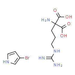 ChemSpider 2D Image | 4-Bromopyrrole-2-carboxyarginine | C11H18BrN5O4