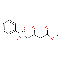 ChemSpider 2D Image | Methyl 3-oxo-4-(phenylsulfonyl)butanoate | C11H12O5S