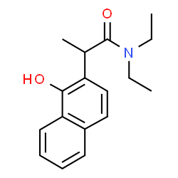 ChemSpider 2D Image | N,N-Diethyl-2-(1-hydroxy-2-naphthyl)propanamide | C17H21NO2
