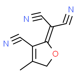ChemSpider 2D Image | (3-Cyano-4-methyl-2(5H)-furanylidene)malononitrile | C9H5N3O