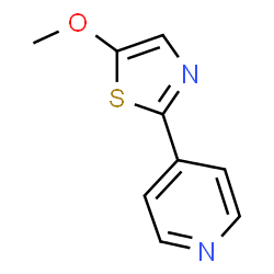 ChemSpider 2D Image | 5-Methoxy-2-(4-pyridyl)thiazole | C9H8N2OS