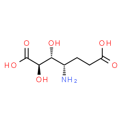 ChemSpider 2D Image | (2R,3R,4S)-4-Amino-2,3-dihydroxyheptanedioic acid | C7H13NO6