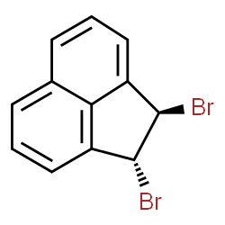 ChemSpider 2D Image | trans-1,2-Dibromo-1,2-dihydroacenaphthylene | C12H8Br2