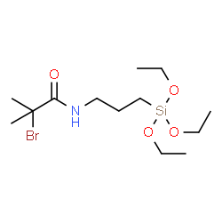 ChemSpider 2D Image | 2-Bromo-2-methyl-N-[3-(triethoxysilyl)propyl]propanamide | C13H28BrNO4Si