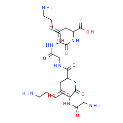 ChemSpider 2D Image | Gly-Lys-Asp-Gly-Lys-Asp | C24H42N8O11