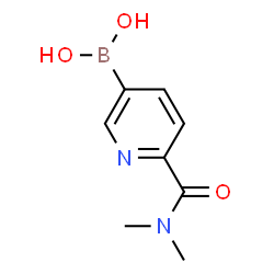 ChemSpider 2D Image | [6-(Dimethylcarbamoyl)-3-pyridinyl]boronic acid | C8H11BN2O3