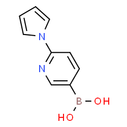 ChemSpider 2D Image | (6-(1H-Pyrrol-1-yl)pyridin-3-yl)boronic acid | C9H9BN2O2