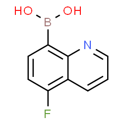 ChemSpider 2D Image | 5-Fluoroquinoline-8-boronic acid | C9H7BFNO2