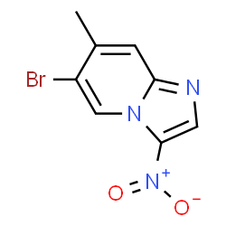 ChemSpider 2D Image | 6-Bromo-7-methyl-3-nitroimidazo[1,2-a]pyridine | C8H6BrN3O2