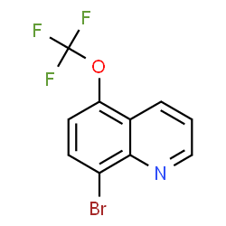 ChemSpider 2D Image | 8-Bromo-5-(trifluoromethoxy)quinoline | C10H5BrF3NO