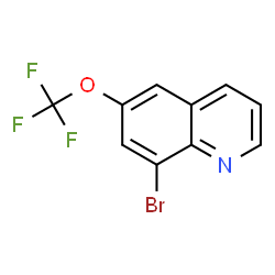 ChemSpider 2D Image | 8-Bromo-6-(trifluoromethoxy)quinoline | C10H5BrF3NO