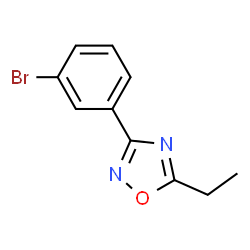 ChemSpider 2D Image | 3-(3-Bromophenyl)-5-ethyl-1,2,4-oxadiazole | C10H9BrN2O
