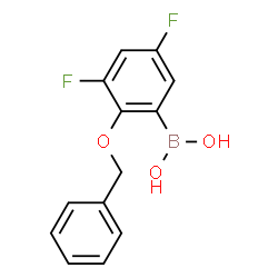 ChemSpider 2D Image | (2-(Benzyloxy)-3,5-difluorophenyl)boronic acid | C13H11BF2O3