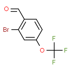 ChemSpider 2D Image | 2-Bromo-4-(trifluoromethoxy)benzaldehyde | C8H4BrF3O2