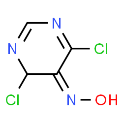 ChemSpider 2D Image | (5Z)-4,6-Dichloro-N-hydroxy-5(4H)-pyrimidinimine | C4H3Cl2N3O