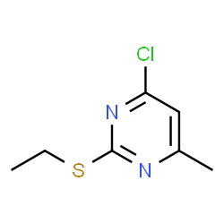 ChemSpider 2D Image | 4-CHLORO-2-ETHYLTHIO-6-METHYLPYRIMIDINE | C7H9ClN2S