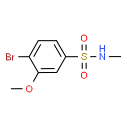 ChemSpider 2D Image | 4-Bromo-3-methoxy-N-methylbenzenesulfonamide | C8H10BrNO3S