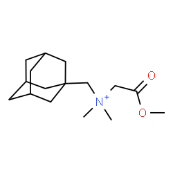 ChemSpider 2D Image | N-(Adamantan-1-ylmethyl)-2-methoxy-N,N-dimethyl-2-oxoethanaminium | C16H28NO2