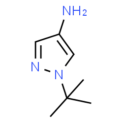 ChemSpider 2D Image | 4-Amino-1-(tert-butyl)pyrazol | C7H13N3