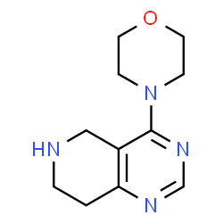 ChemSpider 2D Image | 4-(4-Morpholinyl)-5,6,7,8-tetrahydropyrido[4,3-d]pyrimidine | C11H16N4O