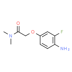 ChemSpider 2D Image | 2-(4-Amino-3-fluorophenoxy)-N,N-dimethylacetamide | C10H13FN2O2