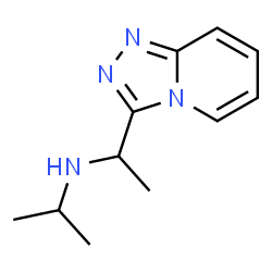 ChemSpider 2D Image | N-[1-([1,2,4]Triazolo[4,3-a]pyridin-3-yl)ethyl]-2-propanamine | C11H16N4