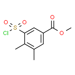 ChemSpider 2D Image | Methyl 3-(chlorosulfonyl)-4,5-dimethylbenzoate | C10H11ClO4S