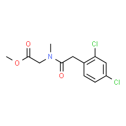 ChemSpider 2D Image | Methyl N-[(2,4-dichlorophenyl)acetyl]-N-methylglycinate | C12H13Cl2NO3
