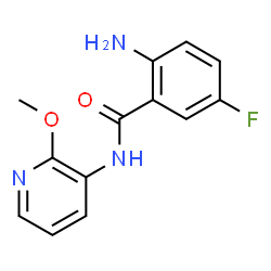 ChemSpider 2D Image | 2-Amino-5-fluoro-N-(2-methoxy-3-pyridinyl)benzamide | C13H12FN3O2