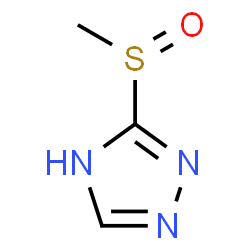 ChemSpider 2D Image | 3-methanesulfinyl-1H-1,2,4-triazole | C3H5N3OS
