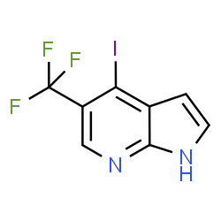 ChemSpider 2D Image | 4-Iodo-5-(trifluoromethyl)-1H-pyrrolo[2,3-b]pyridine | C8H4F3IN2