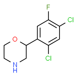 ChemSpider 2D Image | 2-(2,4-Dichloro-5-fluorophenyl)morpholine | C10H10Cl2FNO