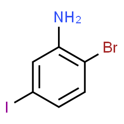 ChemSpider 2D Image | 2-Bromo-5-iodoaniline | C6H5BrIN