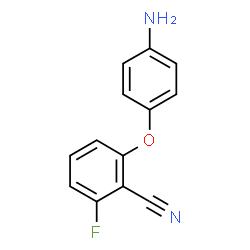 ChemSpider 2D Image | 2-(4-Aminophenoxy)-6-fluorobenzonitrile | C13H9FN2O