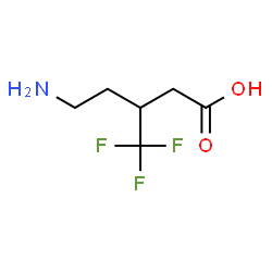ChemSpider 2D Image | 5-Amino-3-(trifluoromethyl)pentanoic acid | C6H10F3NO2
