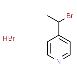 ChemSpider 2D Image | 4-(1-Bromoethyl)pyridine hydrobromide (1:1) | C7H9Br2N