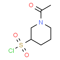 ChemSpider 2D Image | 1-Acetyl-3-piperidinesulfonyl chloride | C7H12ClNO3S