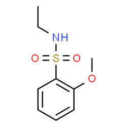 ChemSpider 2D Image | N-Ethyl-2-methoxybenzenesulfonamide | C9H13NO3S