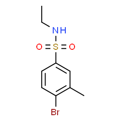 ChemSpider 2D Image | 4-Bromo-N-ethyl-3-methylbenzenesulfonamide | C9H12BrNO2S