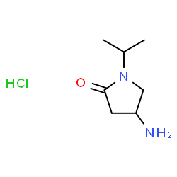 ChemSpider 2D Image | 4-Amino-1-isopropyl-2-pyrrolidinone hydrochloride | C7H15ClN2O