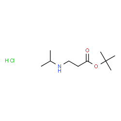 ChemSpider 2D Image | 2-Methyl-2-propanyl N-isopropyl-beta-alaninate hydrochloride (1:1) | C10H22ClNO2