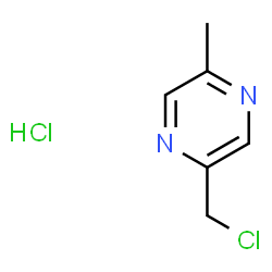 ChemSpider 2D Image | 2-(chloromethyl)-5-methylpyrazine hydrochloride | C6H8Cl2N2