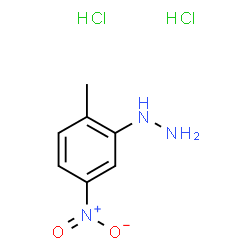ChemSpider 2D Image | (2-Methyl-5-nitrophenyl)hydrazine dihydrochloride | C7H11Cl2N3O2