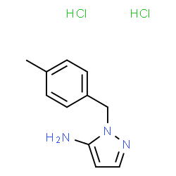 ChemSpider 2D Image | 1-(4-Methylbenzyl)-1H-pyrazol-5-amine dihydrochloride | C11H15Cl2N3