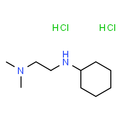 ChemSpider 2D Image | N'-Cyclohexyl-N,N-dimethyl-1,2-ethanediamine dihydrochloride | C10H24Cl2N2