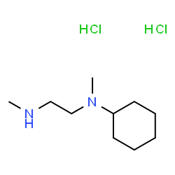 ChemSpider 2D Image | N-Cyclohexyl-N,N'-dimethyl-1,2-ethanediamine dihydrochloride | C10H24Cl2N2