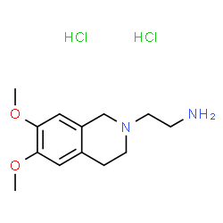 ChemSpider 2D Image | 2-(6,7-Dimethoxy-3,4-dihydro-2(1H)-isoquinolinyl)ethanamine dihydrochloride | C13H22Cl2N2O2