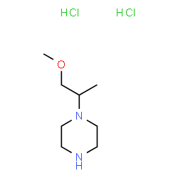ChemSpider 2D Image | 1-(1-Methoxy-2-propanyl)piperazine dihydrochloride | C8H20Cl2N2O