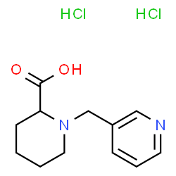 ChemSpider 2D Image | 1-(3-Pyridinylmethyl)-2-piperidinecarboxylic acid dihydrochloride | C12H18Cl2N2O2