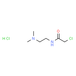 ChemSpider 2D Image | 2-Chloro-N-[2-(dimethylamino)ethyl]acetamide hydrochloride (1:1) | C6H14Cl2N2O